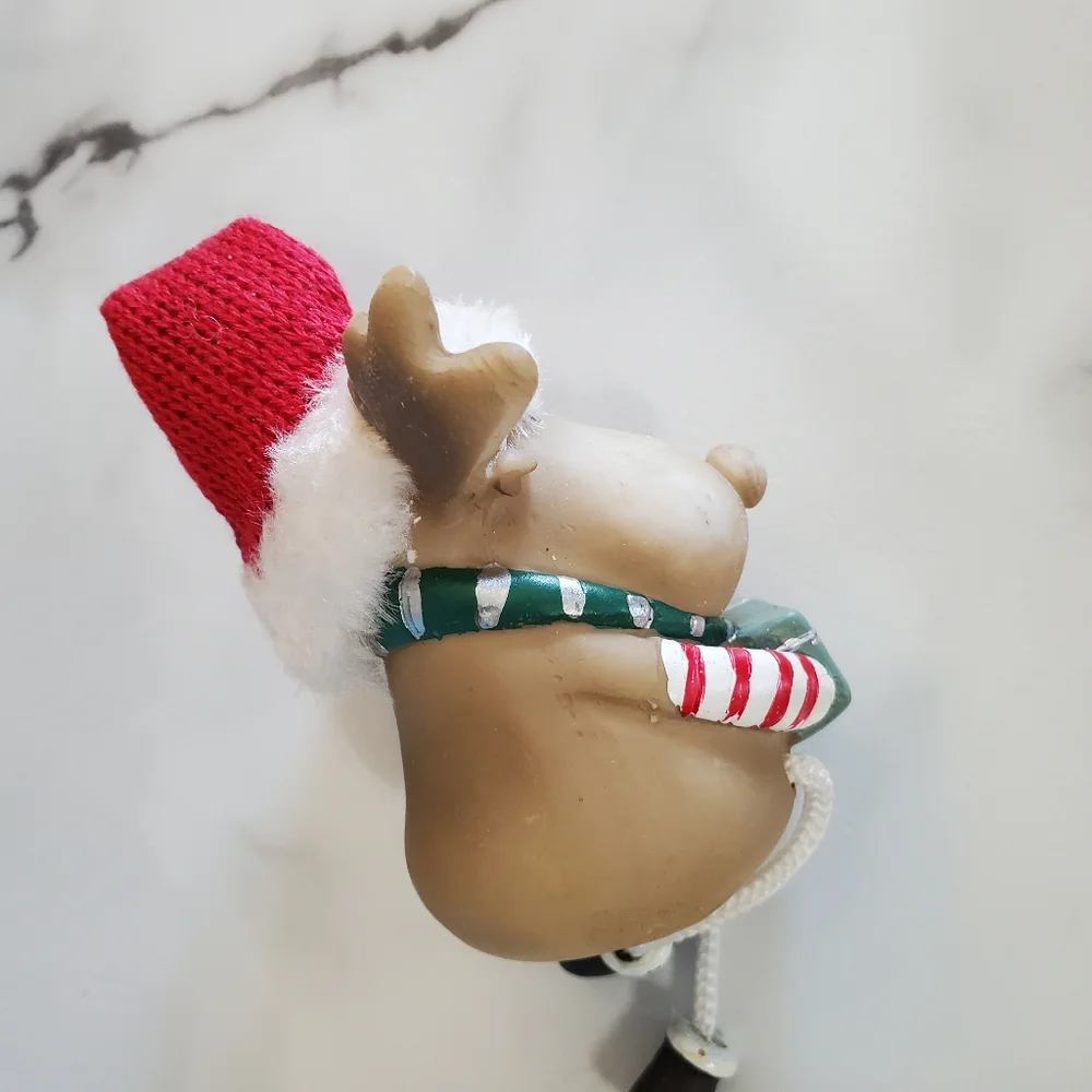 Santa, Snowman & Reindeer Shelf Sitters 3 Piece Figurine Set
